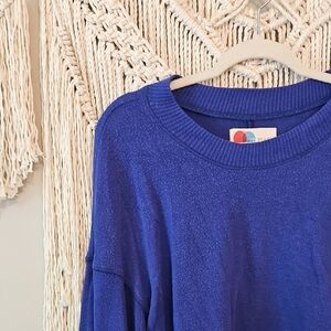Free People Blue Sweater